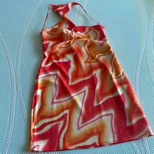 fiorucci desert heat slip mini dress